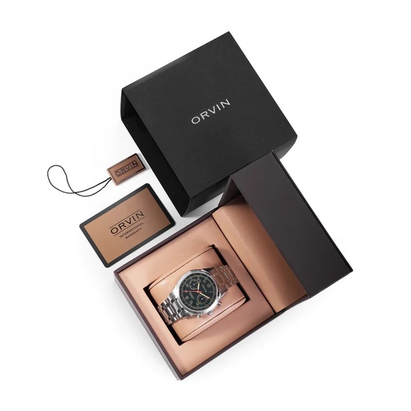 Orvin Emerald Steel Watch Model #OSD6 NWT - Picture 2 of 9